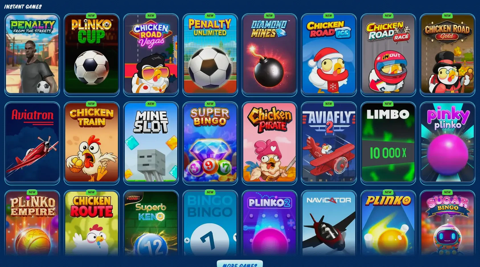 Wildsino Online Casino Spielübersicht